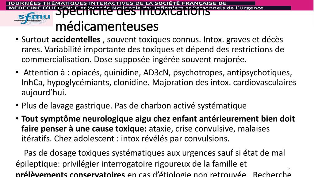 Sp Cificit Des Intoxications M Dicamenteuses Ppt T L Charger